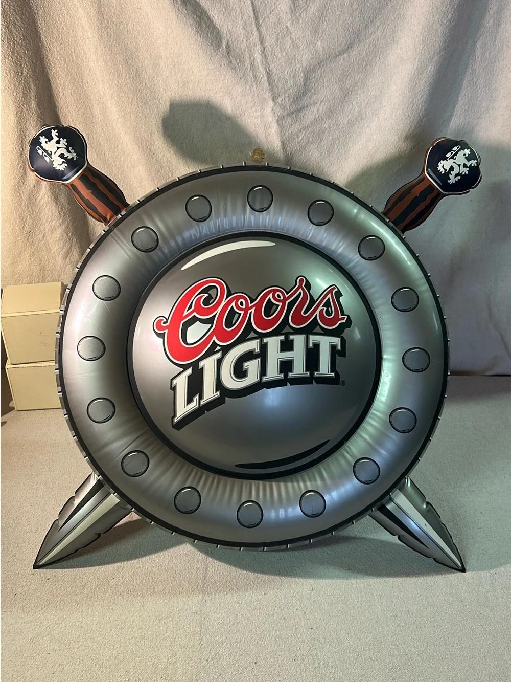 Coors Silver Inflatable Shield Wall Decor